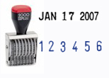 Cosco 2000 plus Series Line Date and Number Stamps