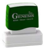 Premium Pre-Inked Rubber stamps at Great Prices from Southwest Rubber Stamp Co. Genesis pre inked rubber stamps. Secure Online ordering. Free Shipping. Fast One Day Service.