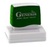 Premium Pre-Inked Rubber stamps at Great Prices from Southwest Rubber Stamp Co. Genesis pre inked rubber stamps. Secure Online ordering. Free Shipping. Fast One Day Service.