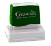 Premium Pre-Inked Rubber stamps at Great Prices from Southwest Rubber Stamp Co. Genesis pre inked rubber stamps. Secure Online ordering. Free Shipping. Fast One Day Service.