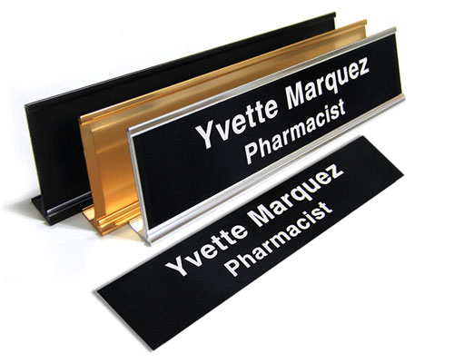 2" X 8" Name Plate 2 Lines