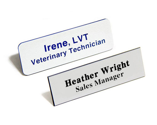 Name Tag - Single Color- Text Only