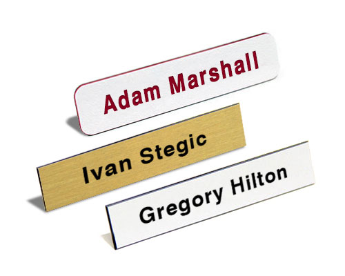 Name Tag - Single Color- Text Only